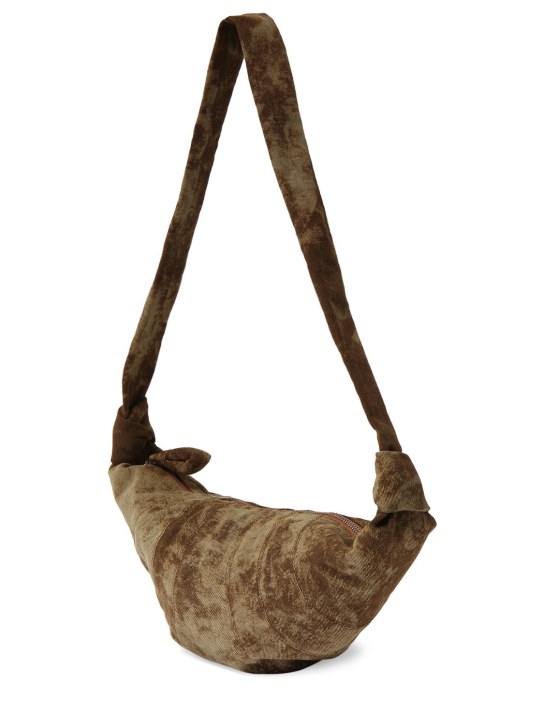 Lemaire: Large Croissant denim shoulder bag - women_1 | Luisa Via Roma