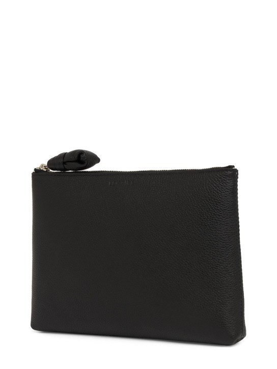 Lemaire: Small leather pouch - Black - women_1 | Luisa Via Roma