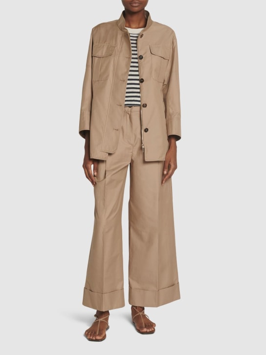 'S Max Mara: Giacca Valerie in twill / coulisse - Cammello - women_1 | Luisa Via Roma