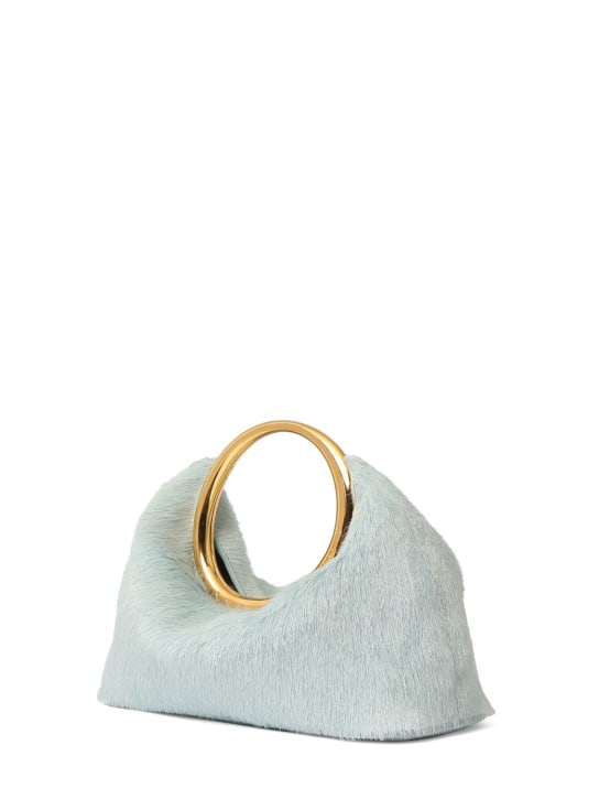 Jacquemus: Le Petit Calino ponyhair top handle bag - women_1 | Luisa Via Roma