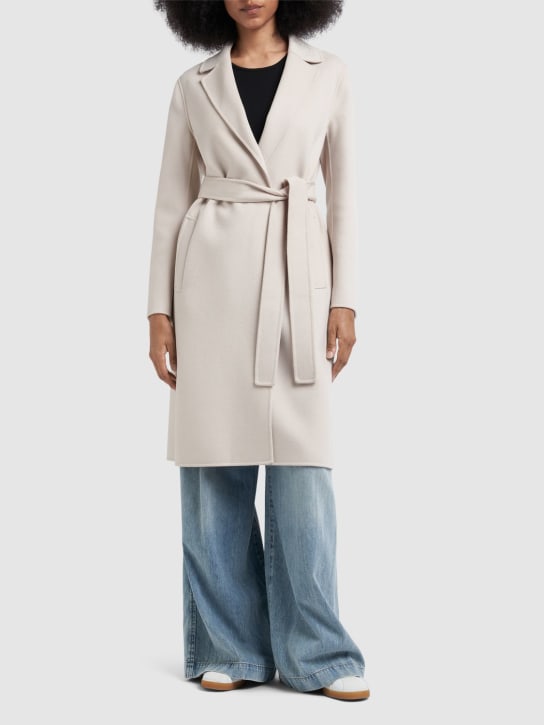 'S Max Mara: Pauline wool midi coat w/ belt - women_1 | Luisa Via Roma