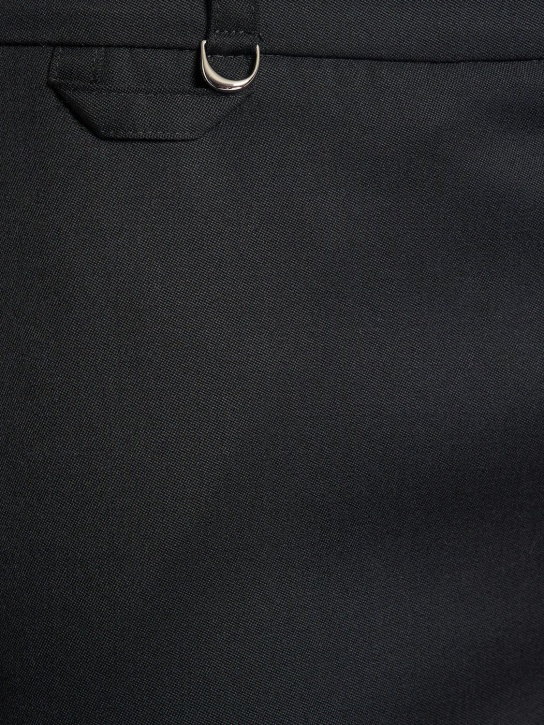 Jacquemus: Le Pantalon Cabri羊毛裤子 - 黑色 - men_1 | Luisa Via Roma