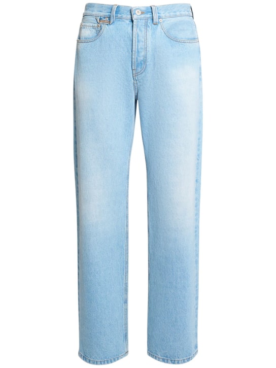Jacquemus: Le De Nîmes Droit denim jeans - Açık Mavi - men_0 | Luisa Via Roma