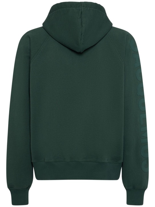 Jacquemus: Felpa Le Hoodie Typo in cotone - men_5 | Luisa Via Roma