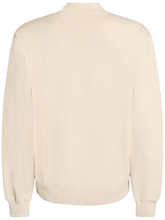 Jacquemus: Le Cotton Gros Grain sweatshirt - Beige - men_4 | Luisa Via Roma