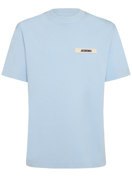 Jacquemus: Le T-Shirt Gros Grain cotton t-shirt - men_0 | Luisa Via Roma