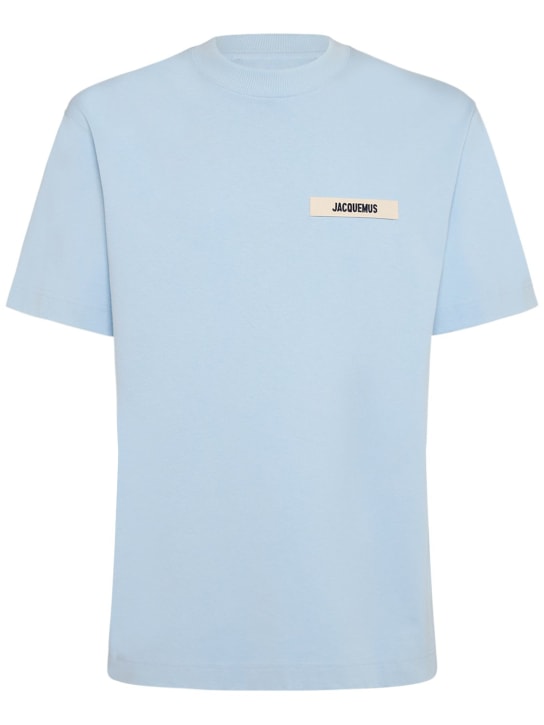 Jacquemus: Le T-Shirt Gros Grain cotton t-shirt - men_0 | Luisa Via Roma