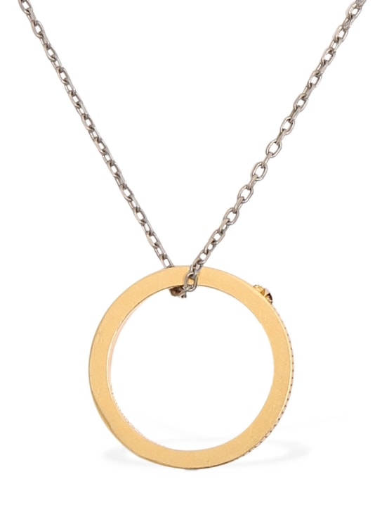 Maison Margiela: Engraved necklace w/ star - Gold - women_0 | Luisa Via Roma