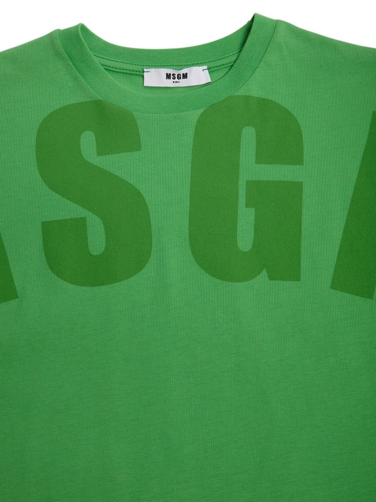 MSGM: Cotton jersey t-shirt - kids-boys_1 | Luisa Via Roma