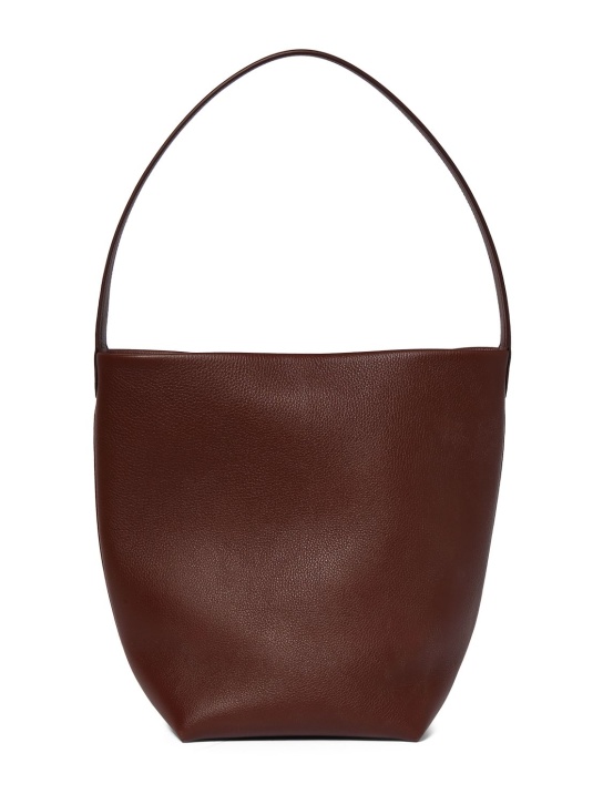 The Row: Medium n/s Park grain leather tote bag - women_0 | Luisa Via Roma