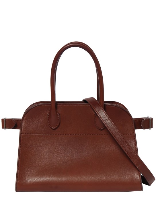 The Row: Soft Margaux 10 grain leather bag - women_0 | Luisa Via Roma