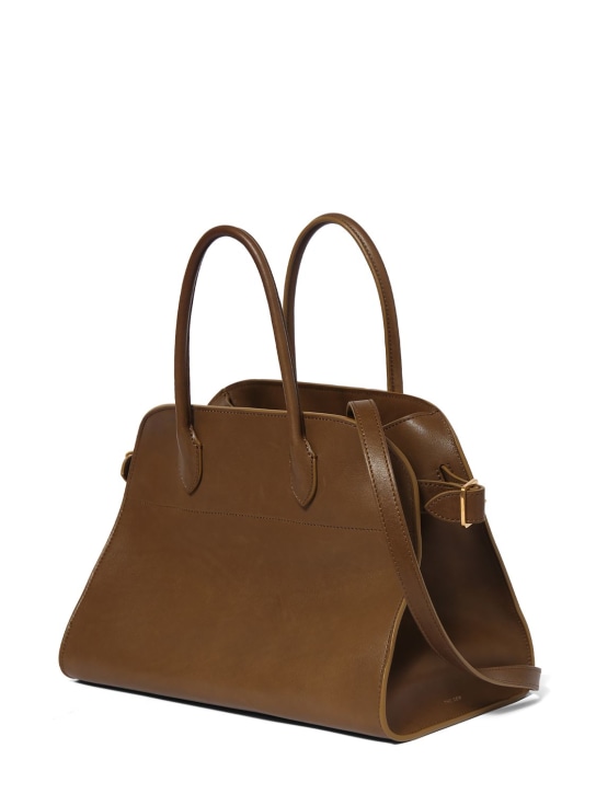 The Row: Soft Margaux12 saddle leather bag - women_1 | Luisa Via Roma