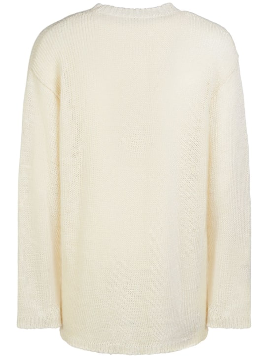 The Row: Hank linen crewneck sweater - men_4 | Luisa Via Roma