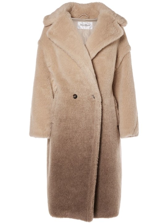 Max Mara: Gatto wool blend long coat - Cacha - women_0 | Luisa Via Roma