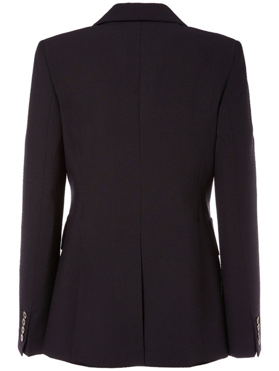 Max Mara: Albero seersucker wool jacket - women_3 | Luisa Via Roma