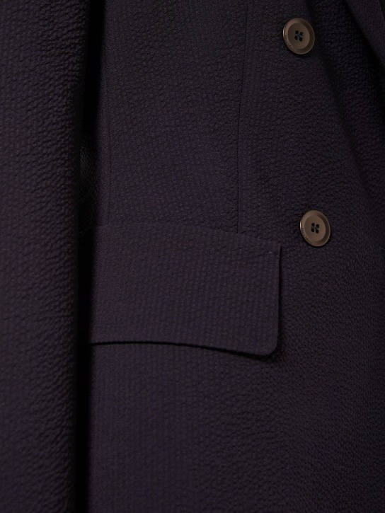 Max Mara: Albero seersucker wool jacket - women_2 | Luisa Via Roma
