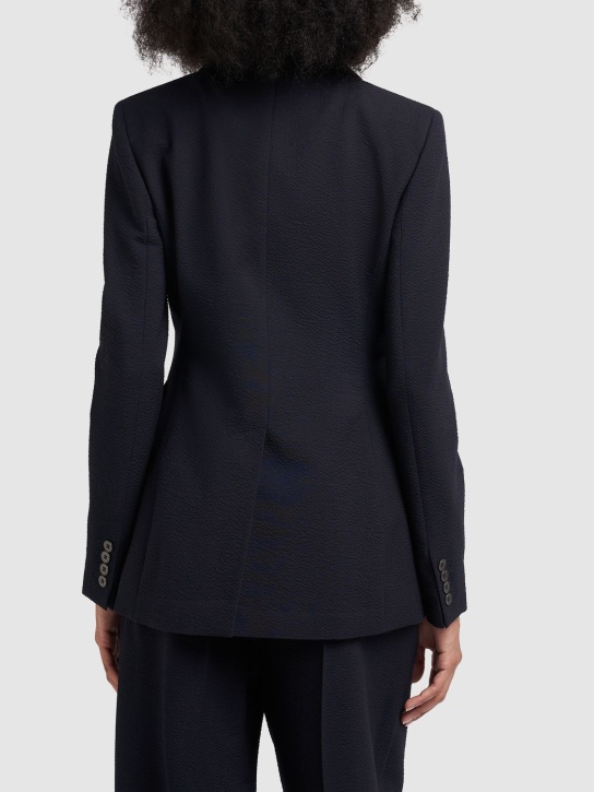 Max Mara: Albero seersucker wool jacket - women_5 | Luisa Via Roma