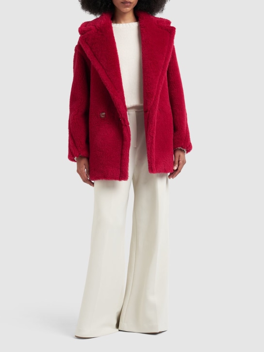 Max Mara: Kurzer Mantel aus Wollmischung „Frais“ - Rot - women_1 | Luisa Via Roma