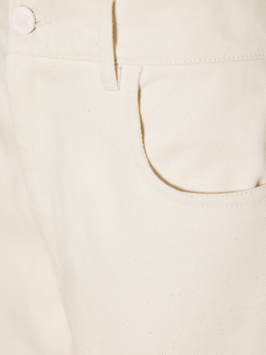 Max Mara: Segnale denim high rise cargo wide jeans - women_3 | Luisa Via Roma