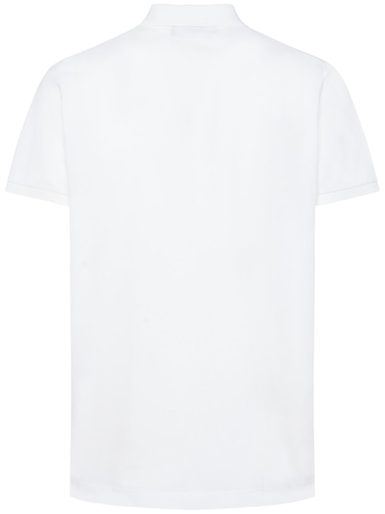 Dsquared2: Polo Tennis Fit en coton à logo D2 - men_3 | Luisa Via Roma