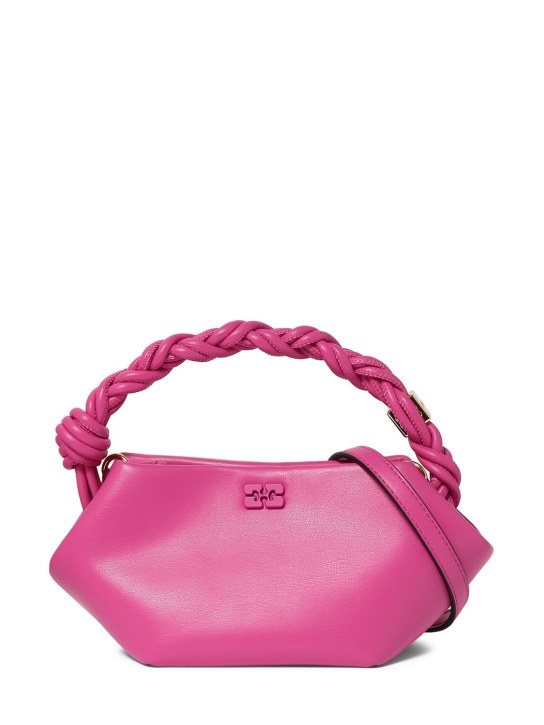 GANNI: Mini Bou top handle bag - Shocking Pink - women_0 | Luisa Via Roma