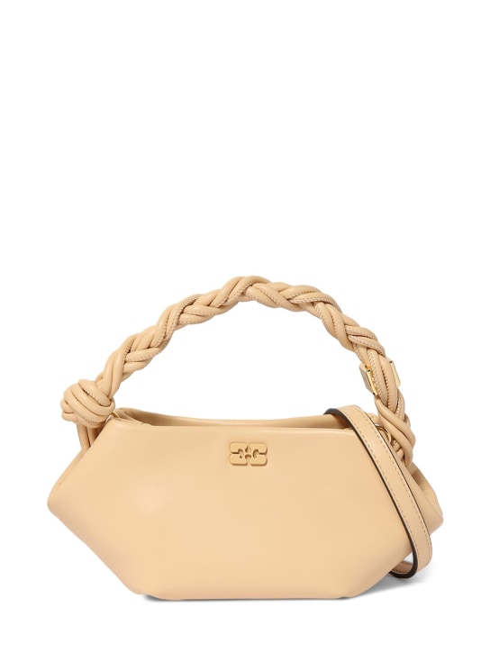 GANNI: Mini Bou top handle bag - Buttercream - women_0 | Luisa Via Roma