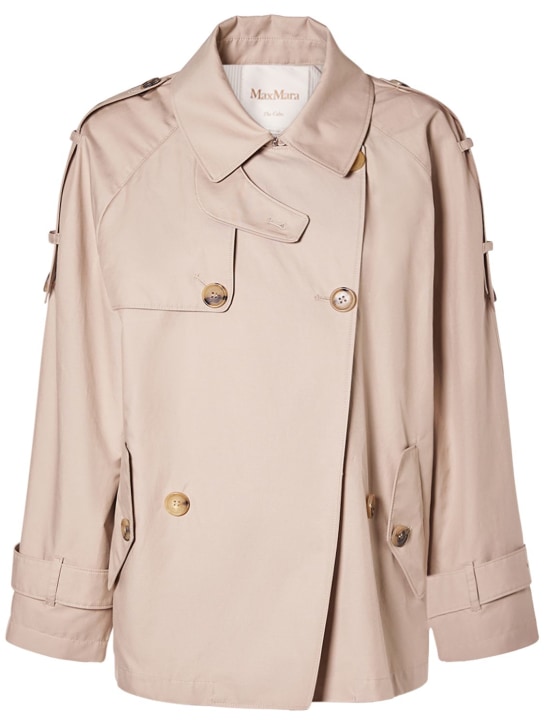 Dtrench cotton twill short jacket - Max Mara - Women | Luisaviaroma