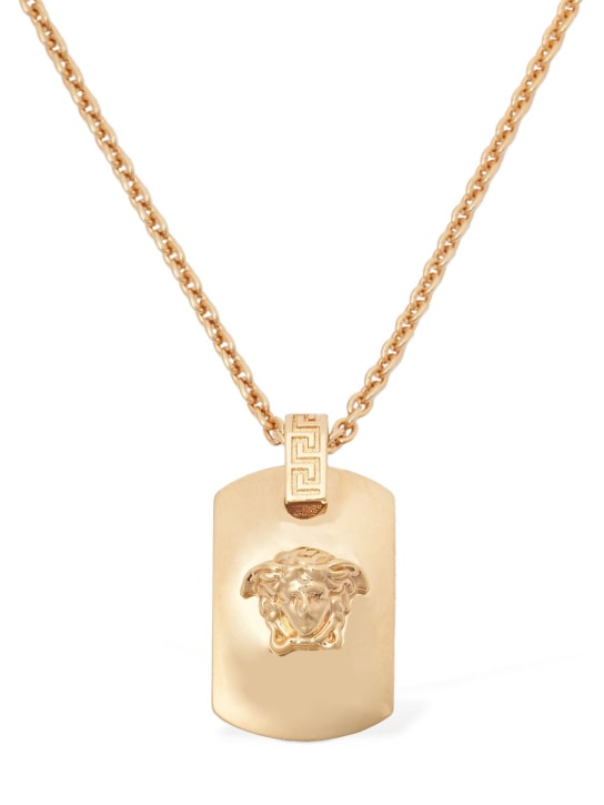 Versace: Metal necklace - Gold - women_0 | Luisa Via Roma