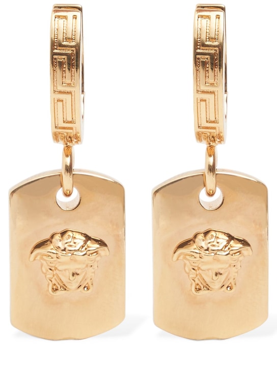 Versace: Metal earrings - Gold - women_0 | Luisa Via Roma