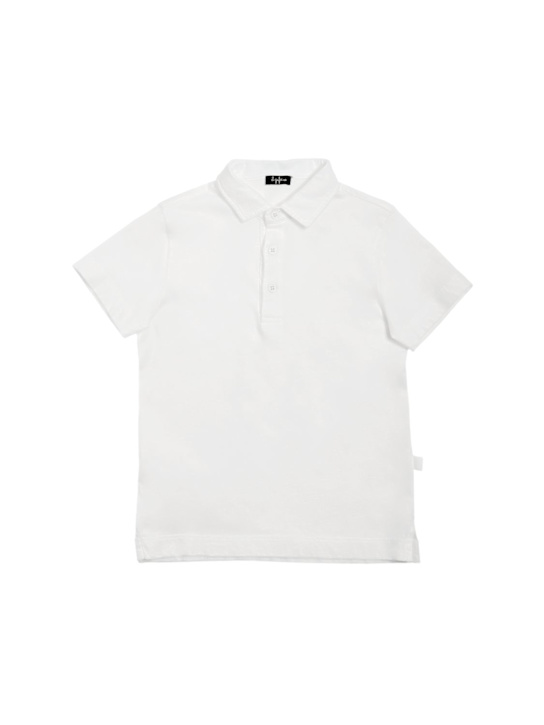 Il Gufo: Linen polo shirt - kids-boys_0 | Luisa Via Roma