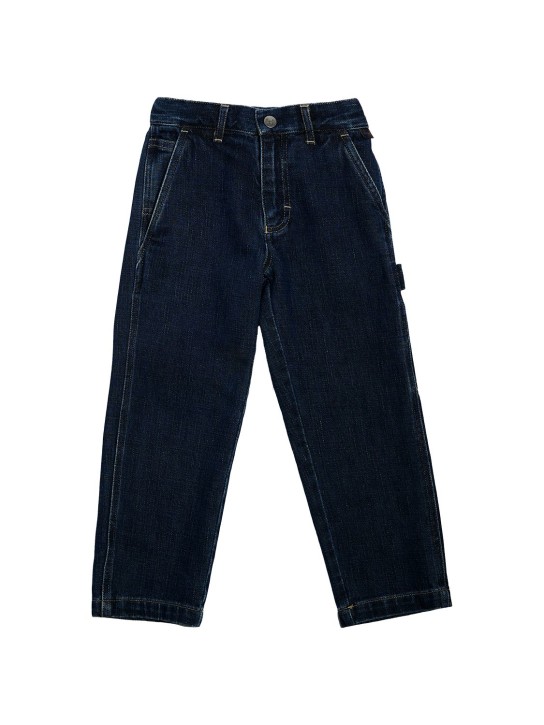 Il Gufo: Denim worker jeans - Mavi - kids-boys_0 | Luisa Via Roma