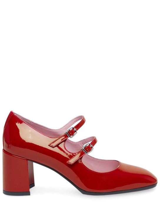 Carel: 60mm Alice patent leather pumps - Red - women_0 | Luisa Via Roma