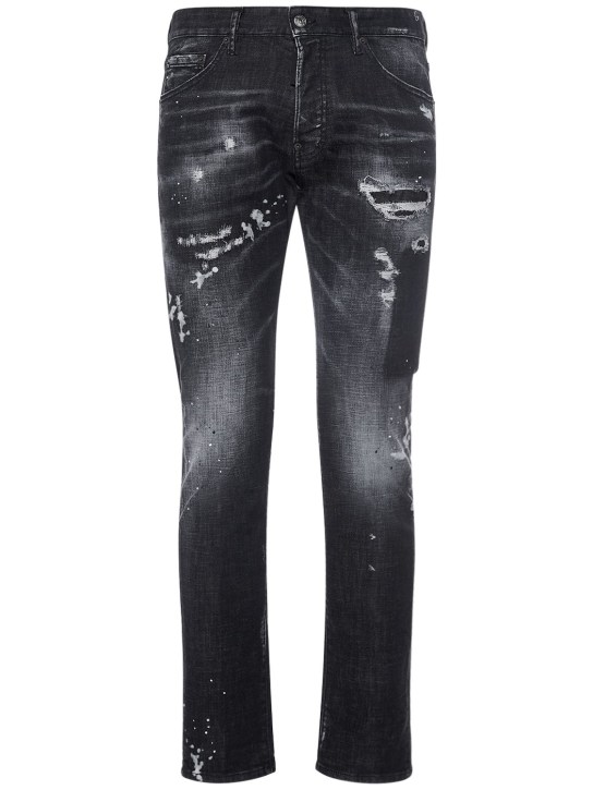 Dsquared2: Jeans aus Stretch-Denim „Cool Guy“ - Schwarz - men_0 | Luisa Via Roma