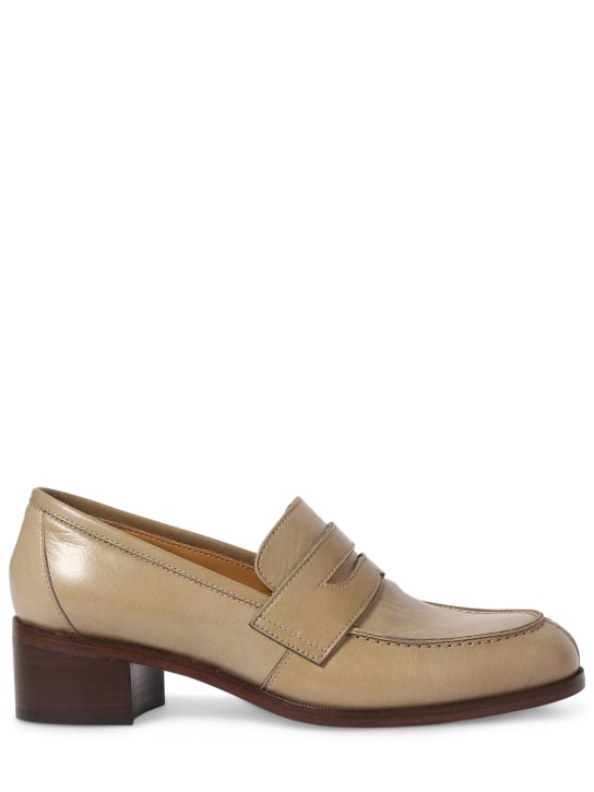 The Row: 45mm Vera leather loafers - women_0 | Luisa Via Roma