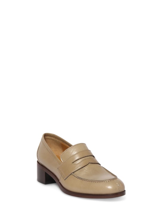 The Row: 45mm Vera leather loafers - women_1 | Luisa Via Roma