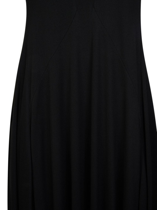 The Row: Pollon jersey long dress - Black - women_1 | Luisa Via Roma