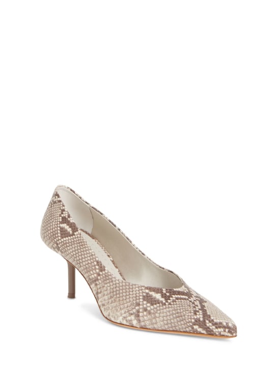 Max Mara: Décolleté in pelle stampa pitone 65mm - women_2 | Luisa Via Roma