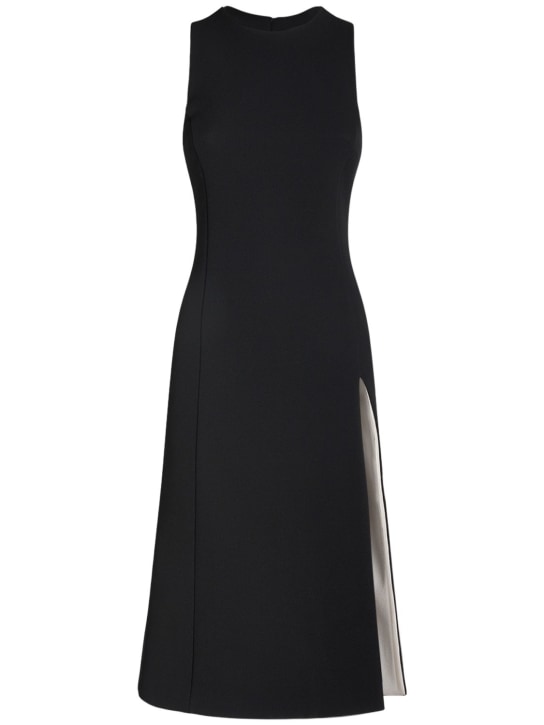 Fitted dress with back slit - Woman