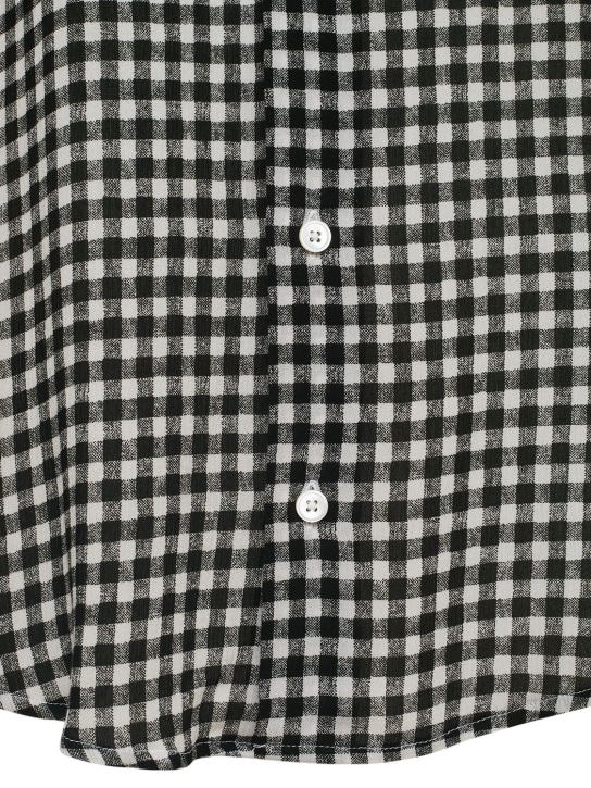 AMI Paris: Checked viscose boxy shirt - women_1 | Luisa Via Roma