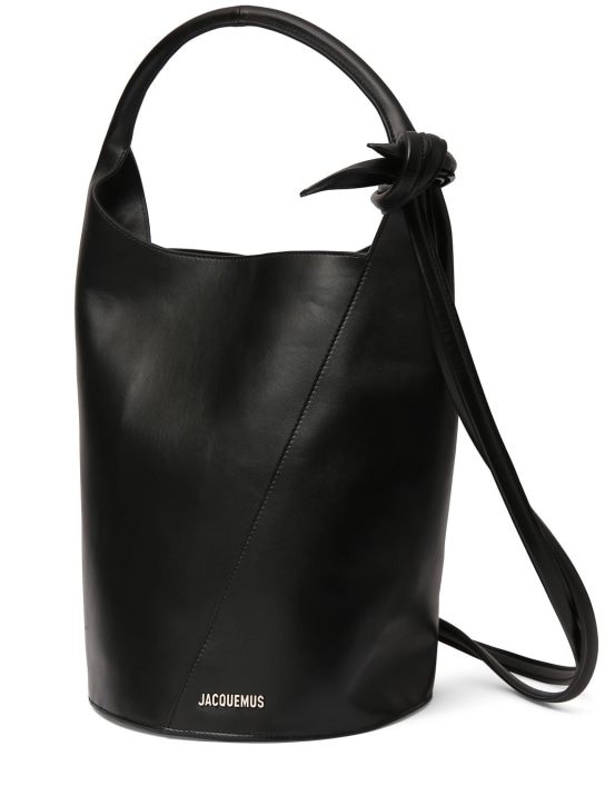 Jacquemus: Le Tourni leather bag - men_1 | Luisa Via Roma