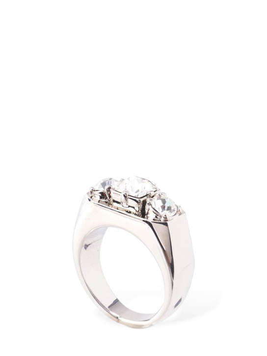 Dsquared2: D2 crystal classic ring - Silver - women_0 | Luisa Via Roma