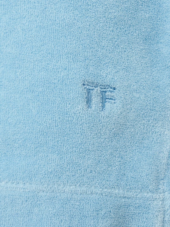 Tom Ford: Polo de algodón - Azul Cielo - men_1 | Luisa Via Roma