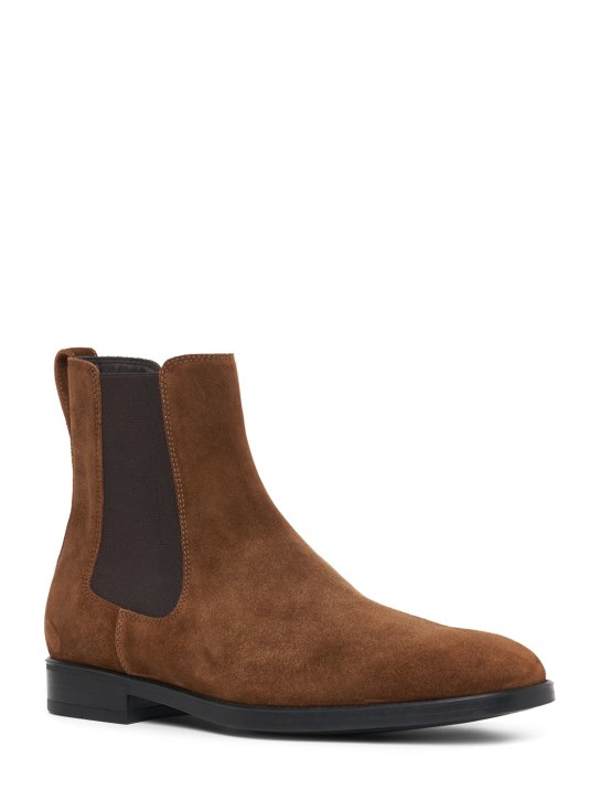 Tom Ford: Robert suede ankle boots - Tobacco - men_1 | Luisa Via Roma