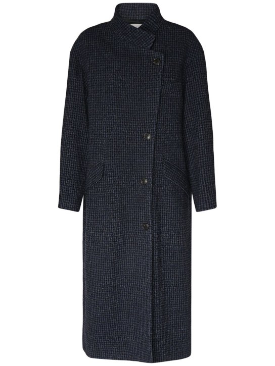 Marant Etoile: Sabine wool long coat - Mavi - women_0 | Luisa Via Roma