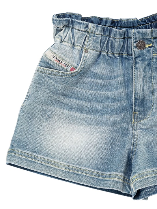 Diesel Kids: Cotton denim shorts - Açık Mavi - kids-girls_1 | Luisa Via Roma
