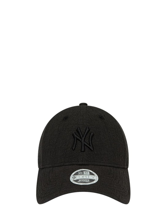 New Era: NY Yankees Bubble Stitch 9Forty帽子 - 黑色 - women_0 | Luisa Via Roma