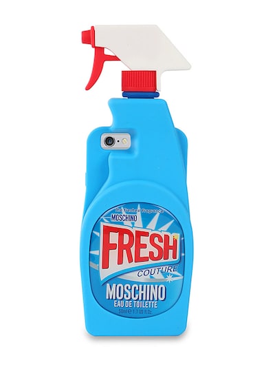 Moschino Fresh Silicone Iphone 6 Case Blue Luisaviaroma
