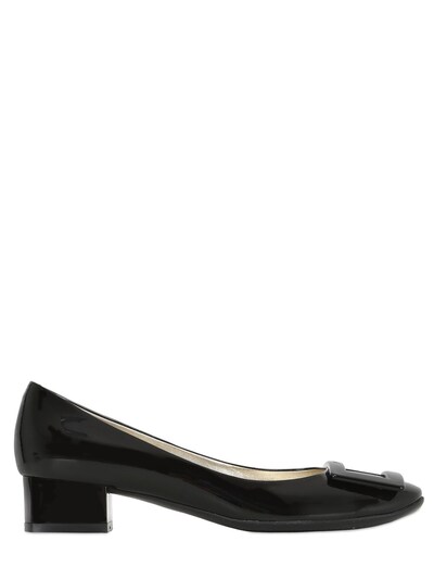 roger vivier belle de nuit patent leather pumps