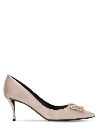 roger vivier silk satin
