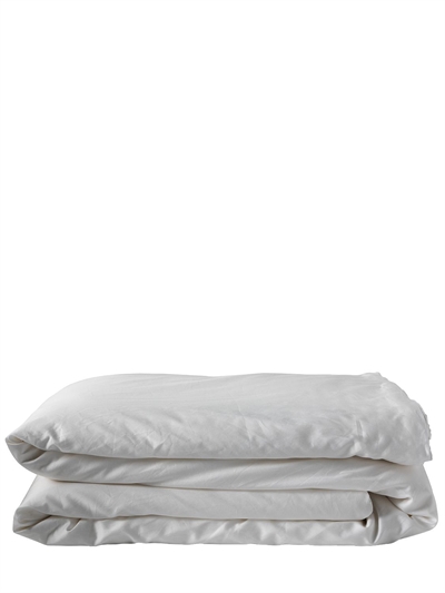 SHUJ - 手工真丝填充加大被子 - 床罩 - 白色 - L